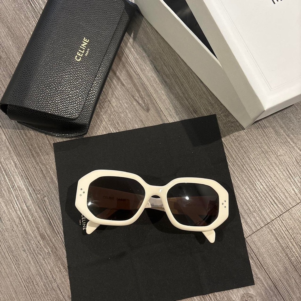 CELINE Women's White  Sunglasses